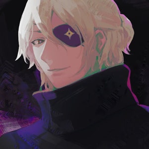 Eyepatch Date textured art print