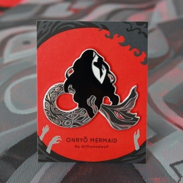 Onryo Mermaid enamel pin