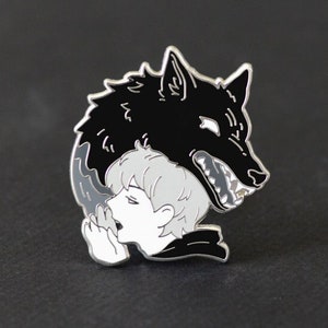 Cry Wolf enamel pin