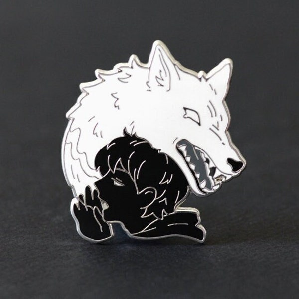 Cry Wolf: White Fang enamel pin