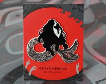 Onryo Mermaid enamel pin