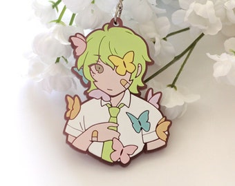 Butterfly Boy rubber keychain