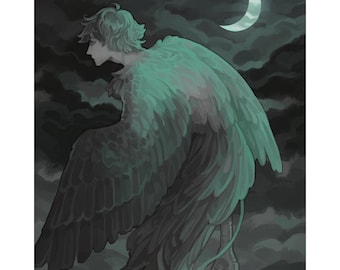 Bird Boy art print