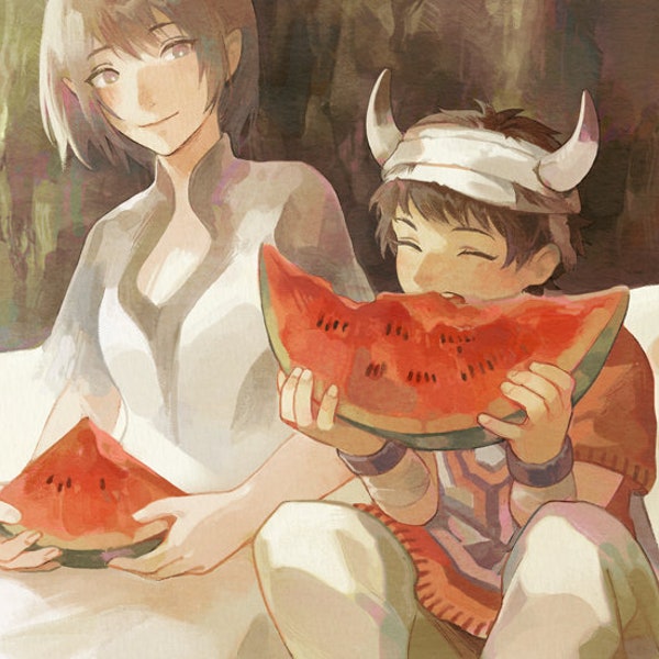 Ico & Yorda art print