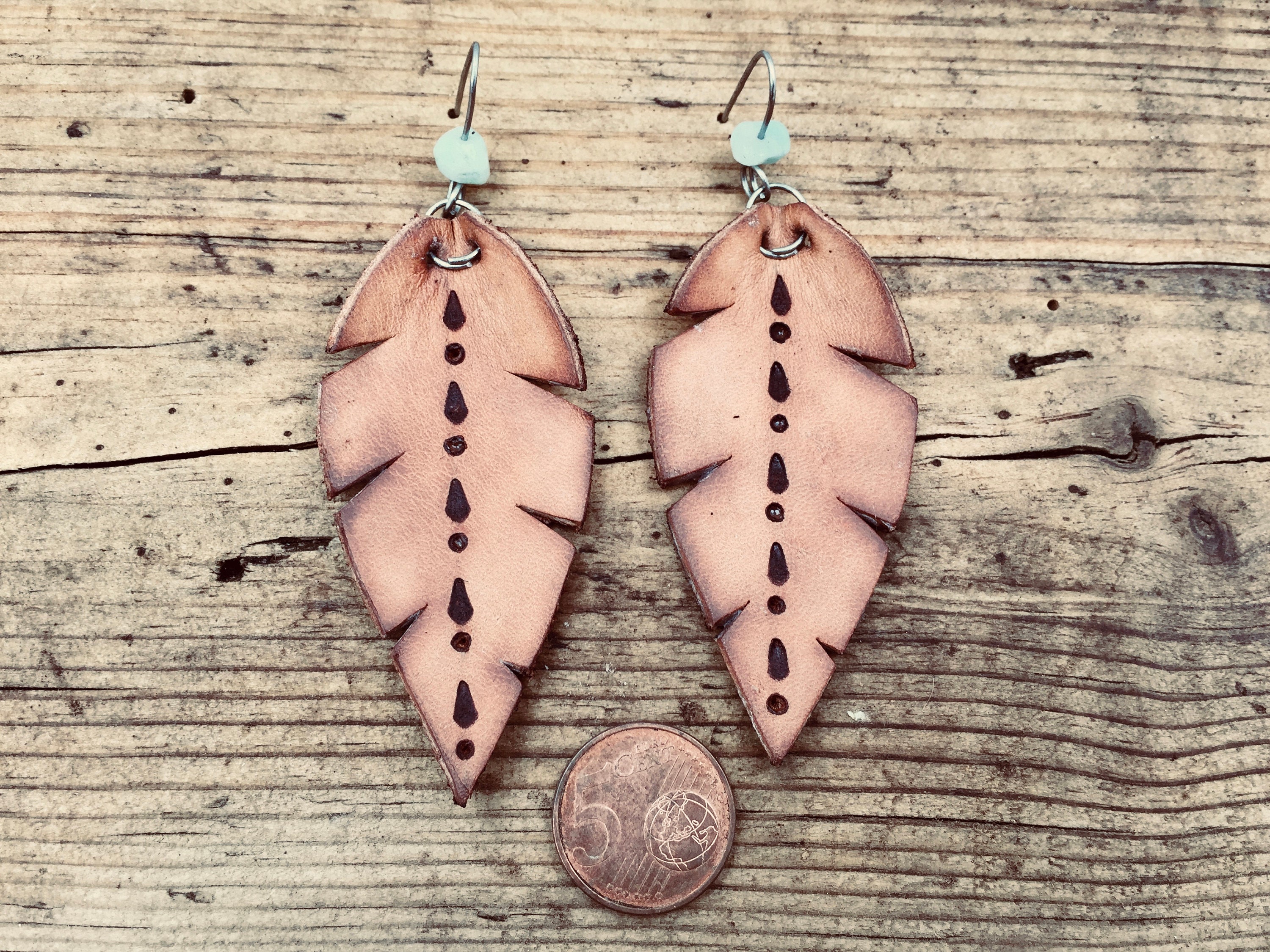 Boucles d'oreilles en cuir boucles d'oreilles à la | Etsy