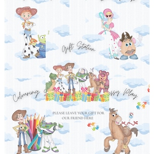 5x Digital Downloadable Toy Story Party Signs