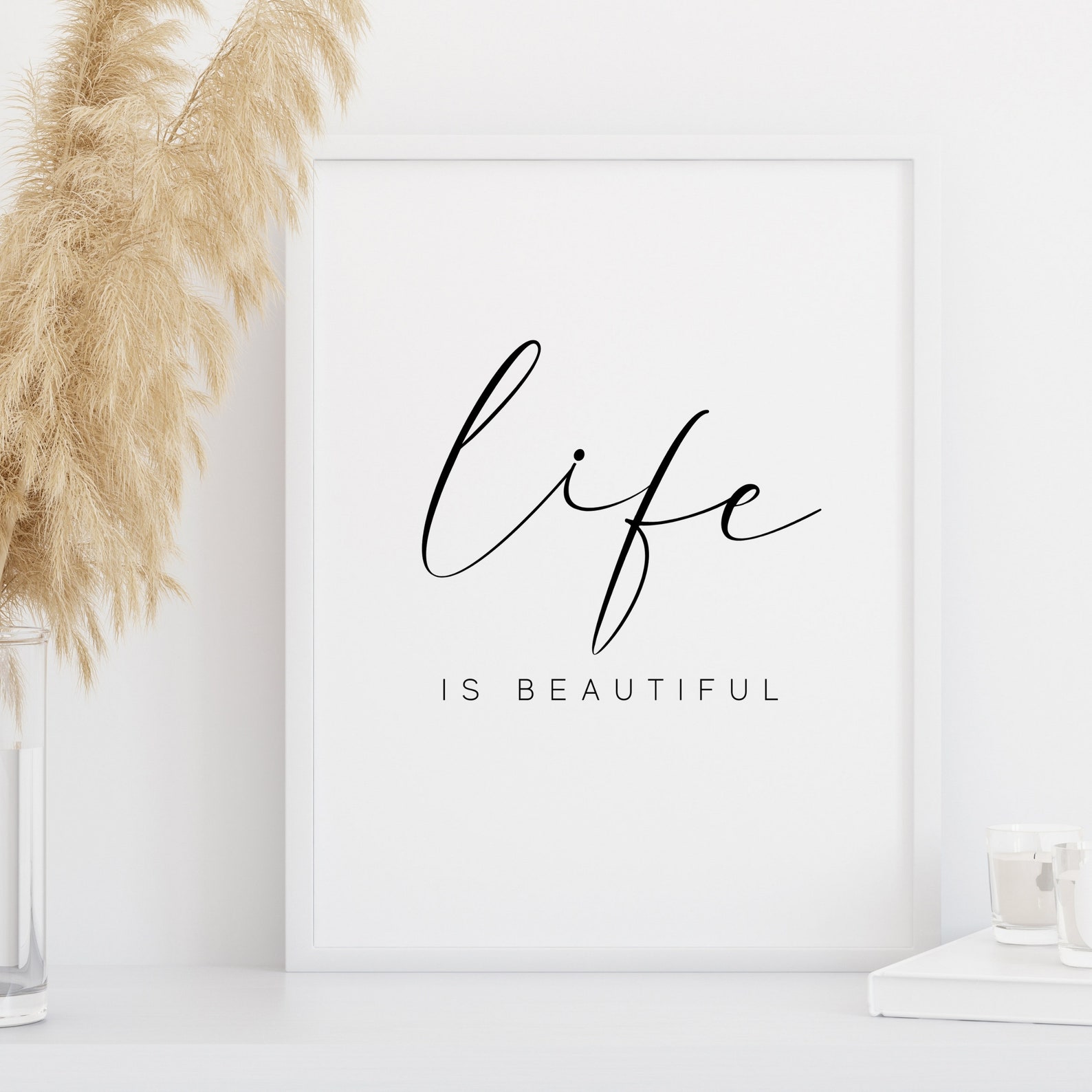 Life is Beautiful Print Poster Digital Print Download Etsy