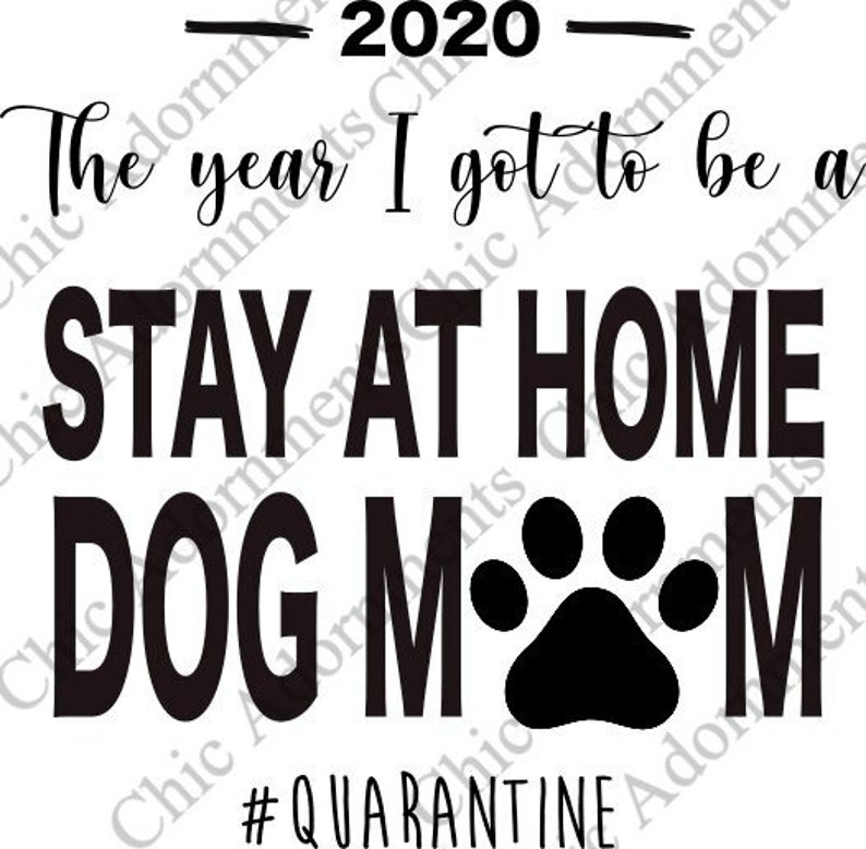 stay at home dog mom sign