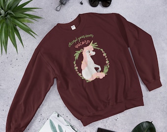 Accept Your Inner Unicorn | Unisex Sweatshirt | Women's and Men's Unicorn Fashion