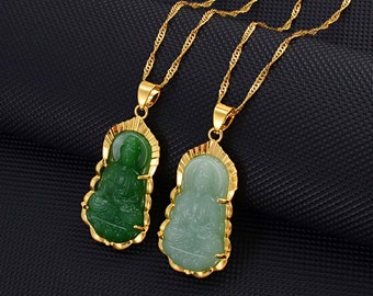 Jade Buddha Pendant - Etsy