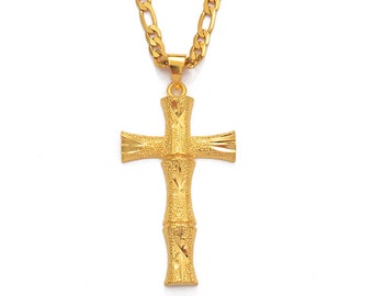 Gold Cross Necklace - Etsy