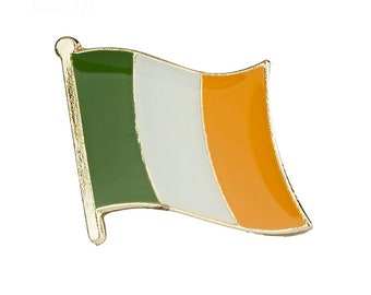 IRISH IRELAND ERIN GO BRAGH FLAG LAPEL PIN BADGE 3/4 INCH 