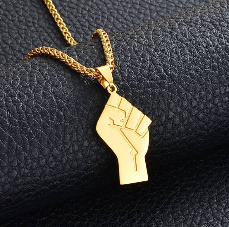 Gold fist pendant Clearance