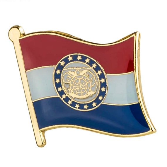 Missouri vlag revers pin / USA Missouri vlag kleding - Etsy België