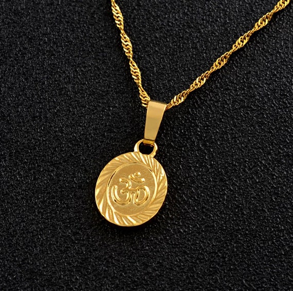 18K Gold-plated OM Necklace / Yoga 