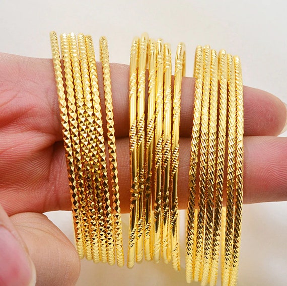 Buy Divination Etched Cuff  Brass Bangles Stack Bracelets Online in India   Etsy