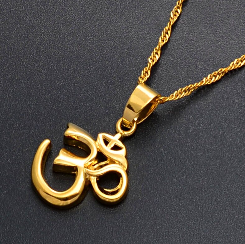 18K Gold-plated OM Necklace / Yoga 