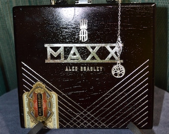 Handmade Black Alec Bradley Cigar Box Purse – Upcycled Wood