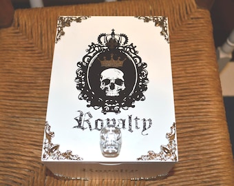 Skull "Royalty" Keepsake Box - Cigar Box