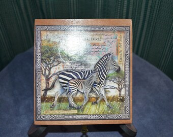 Zebra Keepsake Box - Memory Box