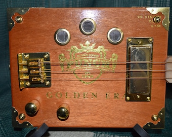 Punch "Golden Era" Cigar Box Guitar - Right Handed CBG