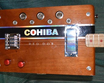 Cohiba "Red Dot" Cigar Box Guitar - Righthanded CBG
