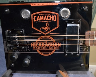 Camacho "Nicaraguan" Rust Orange Cigar Box Guitar - CBG Right-handed guitar