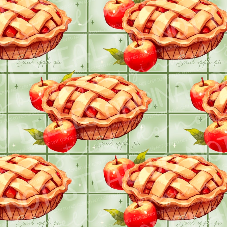 Apple Pie Seamless 3 Colorways*this is a Digital Download* - Etsy