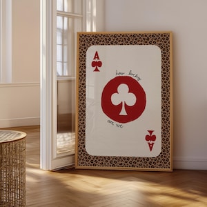 How Lucky Are We, Bold Leapord Print - Lucky Inspired Wall Art, Instant Download