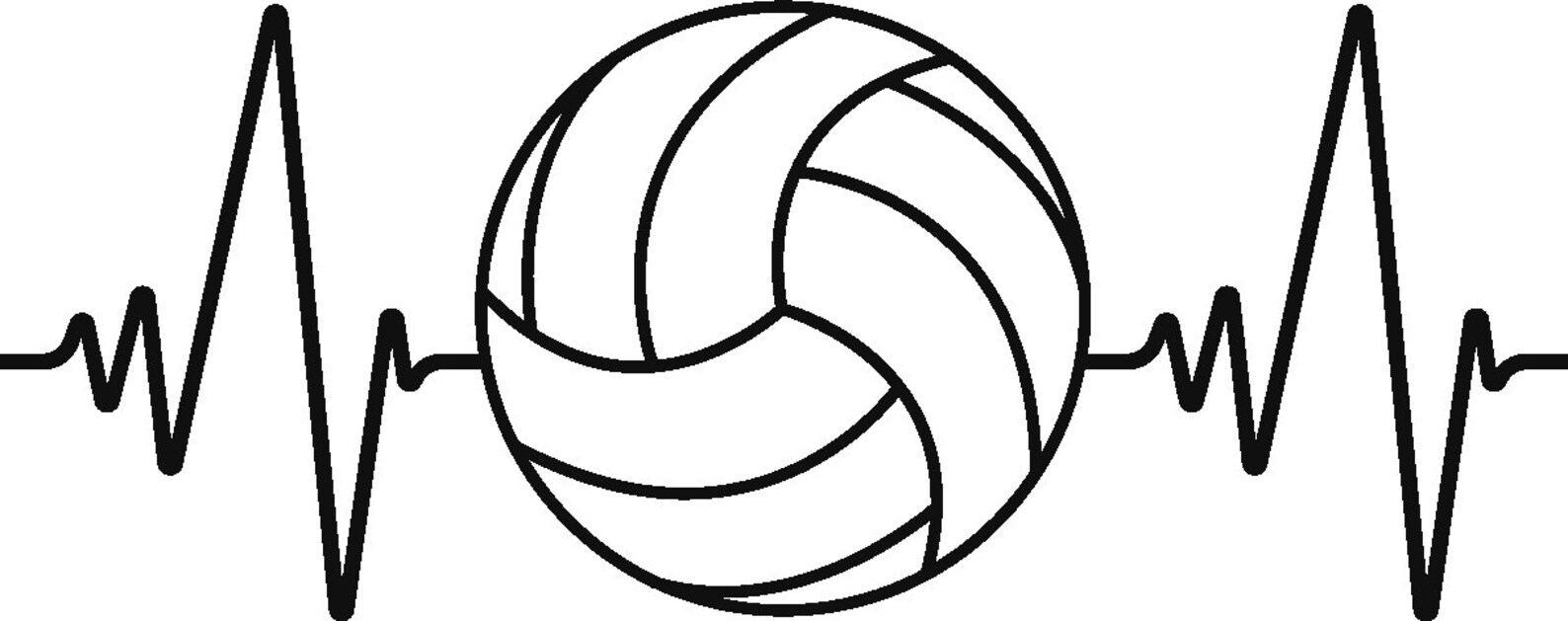 Volleyball Heartbeat Shirt Etsy