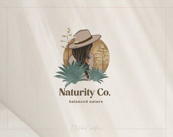 Premade Minimalist Logo| Feminine Logo Design | Botanical Logo | Custom Logo Design | Modern Logo | Boho Logo | Business Logo | Logo Design