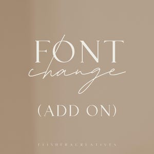 FONT CHANGE Add-On
