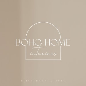 Premade Minimalist Logo| Feminine Logo Design | Botanical Logo | Custom Logo Design | Modern Logo | Boho Logo | Business Logo | Logo Design