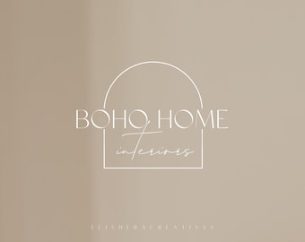 Premade Minimalist Logo| Feminine Logo Design | Botanical Logo | Custom Logo Design | Modern Logo | Boho Logo | Business Logo | Logo Design