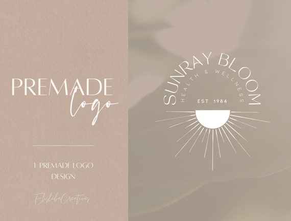 Premade Minimalist Logo Feminine Logo Design Botanical Logo | Etsy