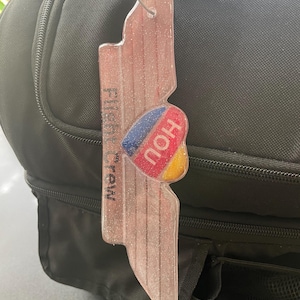 Flight Attendant wings shaped Air crew luggage tag