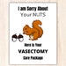 Vasectomy Card for Care Package Printable Sign, Vasectomy Card, Happy ...