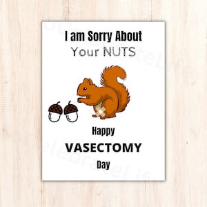 Vasectomy Card for Care Package Printable Sign, vasectomy card, Happy Vasectomy, Snip Congratulations, Husband, Surgery, Get Well,