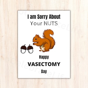 Vasectomy Card for Care Package Printable Sign, vasectomy card, Happy Vasectomy, Snip Congratulations, Husband, Surgery, Get Well,