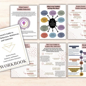 Gentle Parenting, Positive Conscious Parenting, Printable Workbook: Emotion Coaching Guide, Managing Big Feelings | Mindful Parent Tips