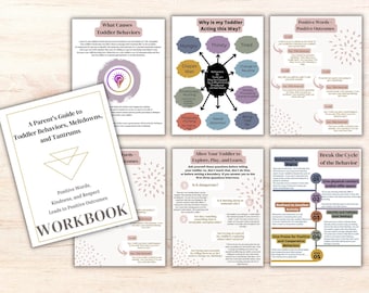 Gentle Parenting, Positive Conscious Parenting, Printable Workbook: Emotion Coaching Guide, Managing Big Feelings | Mindful Parent Tips