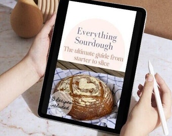 Sourdough Guide Cookbook | Sourdough Guidebook | Sourdough Starter Guide Digital Download | Homemaking Kitchen | Sourdough 101