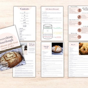A Beginners Guide to Sourdough Bread | Sourdough Guidebook | Sourdough Starter Guide Digital Download | Homemaking Kitchen | Sourdough 101