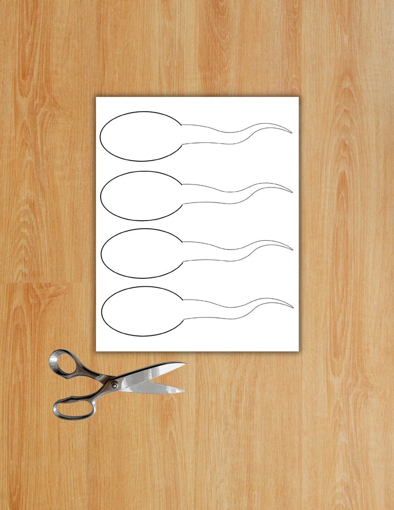 Sperm Cut Out Template Vasectomy Card for Care Package Printable Sign, vasectomy card, Happy Vasectomy, Snip Congratulations, Husband, image 7