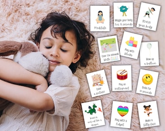 Calming Corner Flashcards, Calming Strategies Flashcards, Calming Techniques, Feelings, Anger Management for kids, Montessori Material,