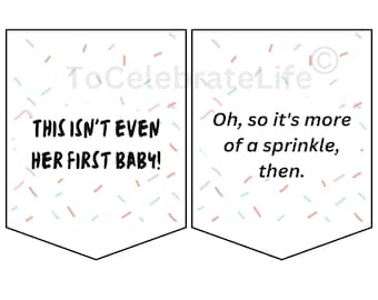 Schitt's creek baby sprinkle banner, Schitt's Creek baby shower, Sprinkle bunting PDF, Baby Sprinkle Banner, Baby Sprinkle Signs