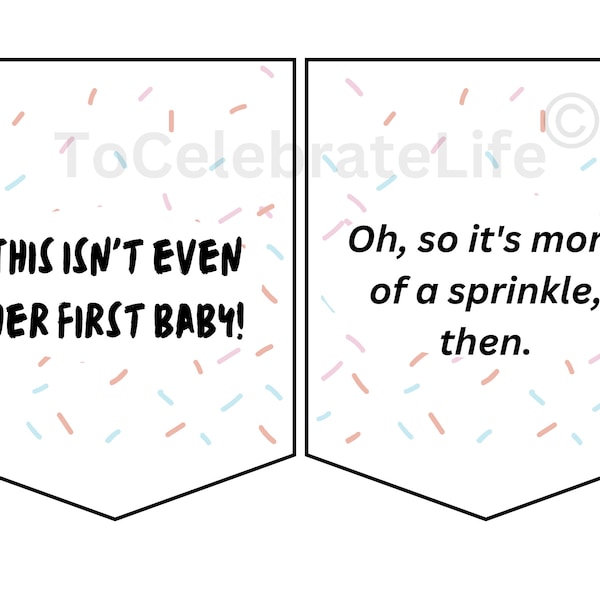 Baby Sprinkle Banner Schitts creek, Schitt's Creek baby shower, Sprinkle bunting PDF, Baby Sprinkle Banner, Baby Sprinkle Signs