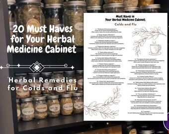 Remedios herbarios para el resfriado y la gripe, guía de herbolario, herboristería, remedios naturales, artículos imprescindibles en el botiquín de hierbas
