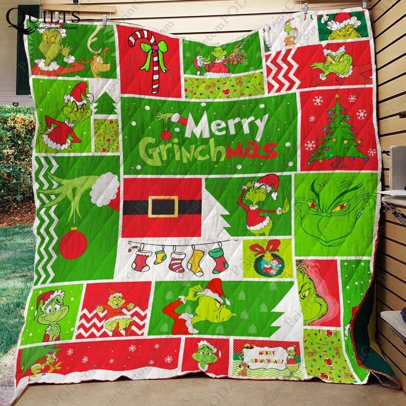 Grinch and Cindy Lou v5 Quilt/Fleece Blankets Gift Etsy
