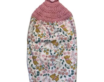 Crochet Top Kitchen Towel Winnie the Pooh